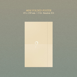 Kihyun Voyager 1st Single Album Jewel Case version mini folded poster