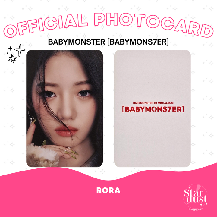 [PHOTOCARD] BABYMONSTER - BABYMONS7ER [Pob] - Stardust K-pop Shop