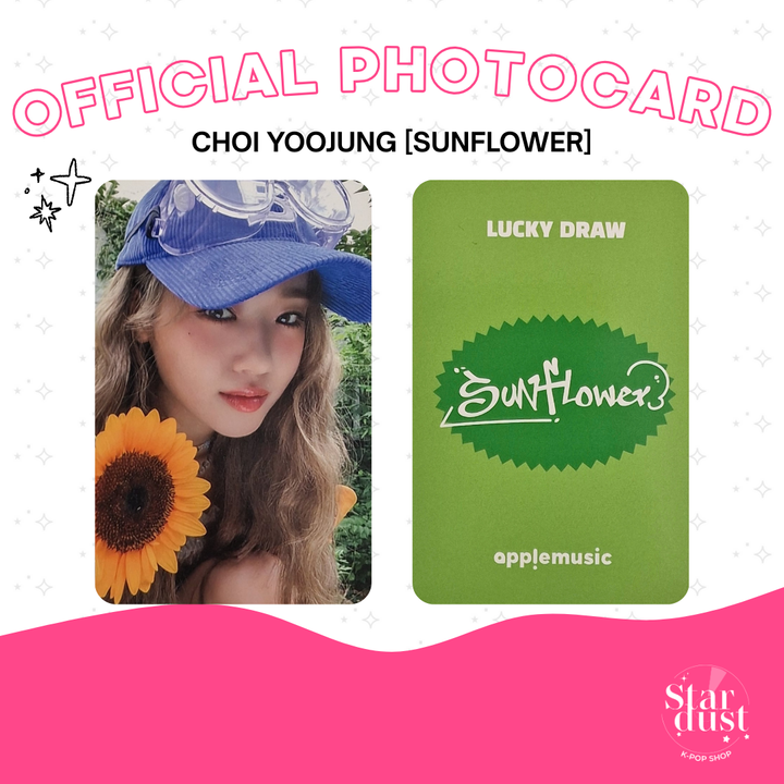 [PHOTOCARD] CHOI YOOJUNG - SUNFLOWER [Set A] - Stardust K-pop Shop