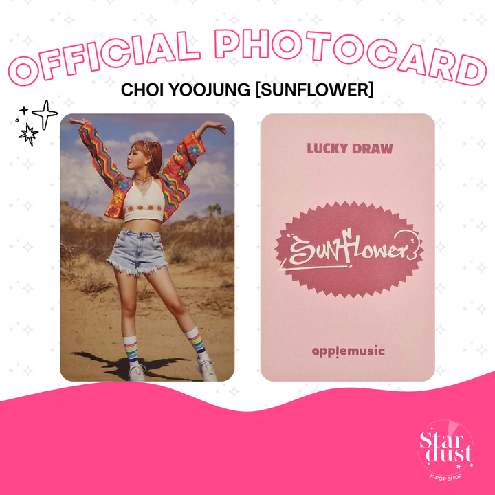 [PHOTOCARD] CHOI YOOJUNG - SUNFLOWER [Set B] - Stardust K-pop Shop