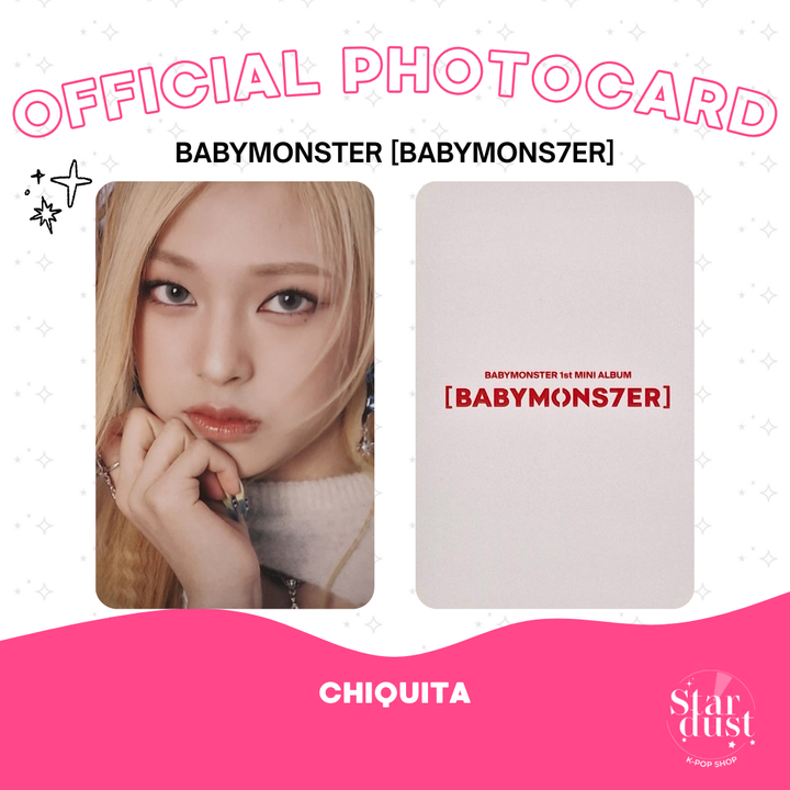 [PHOTOCARD] BABYMONSTER - BABYMONS7ER [Pob] - Stardust K-pop Shop