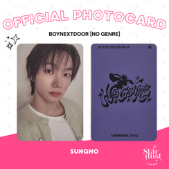 [PHOTOCARD] BOYNEXTDOOR (SUNGHO) - NO GENRE [WEVERSE POB]
