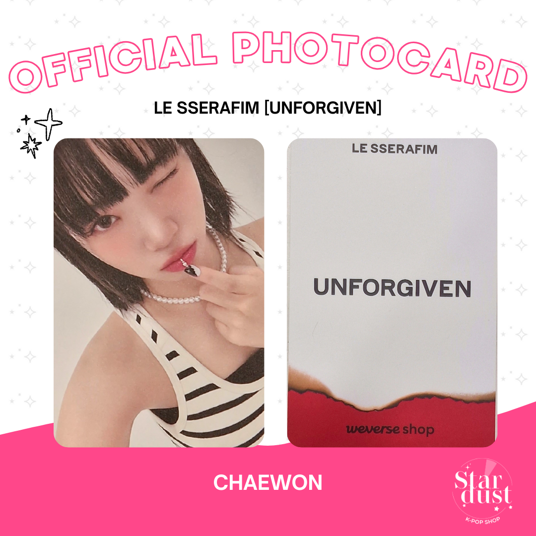 [PHOTOCARD] LE SSERAFIM - UNFORGIVEN [Weverse Shop Set A]