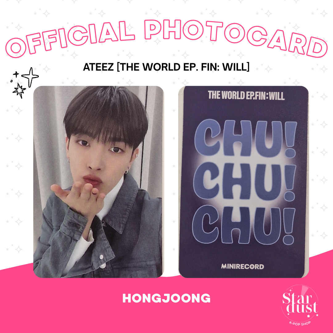 [PHOTOCARD] ATEEZ (HONGJOONG) - THE WORLD EP. FIN: WILL [MINIRECORD POB]