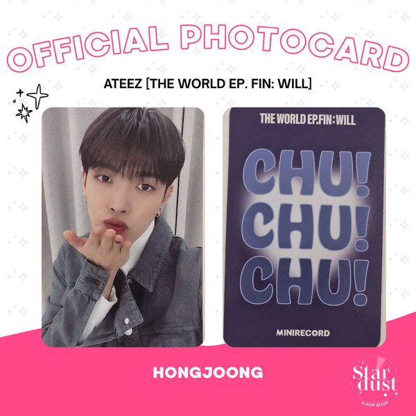 [PHOTOCARD] ATEEZ (HONGJOONG) - THE WORLD EP. FIN: WILL [MINIRECORD POB]