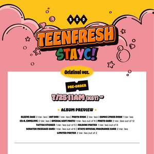 STAYC - TEENFRESH [3rd Mini Album] + POSTER - Stardust K-pop Shop