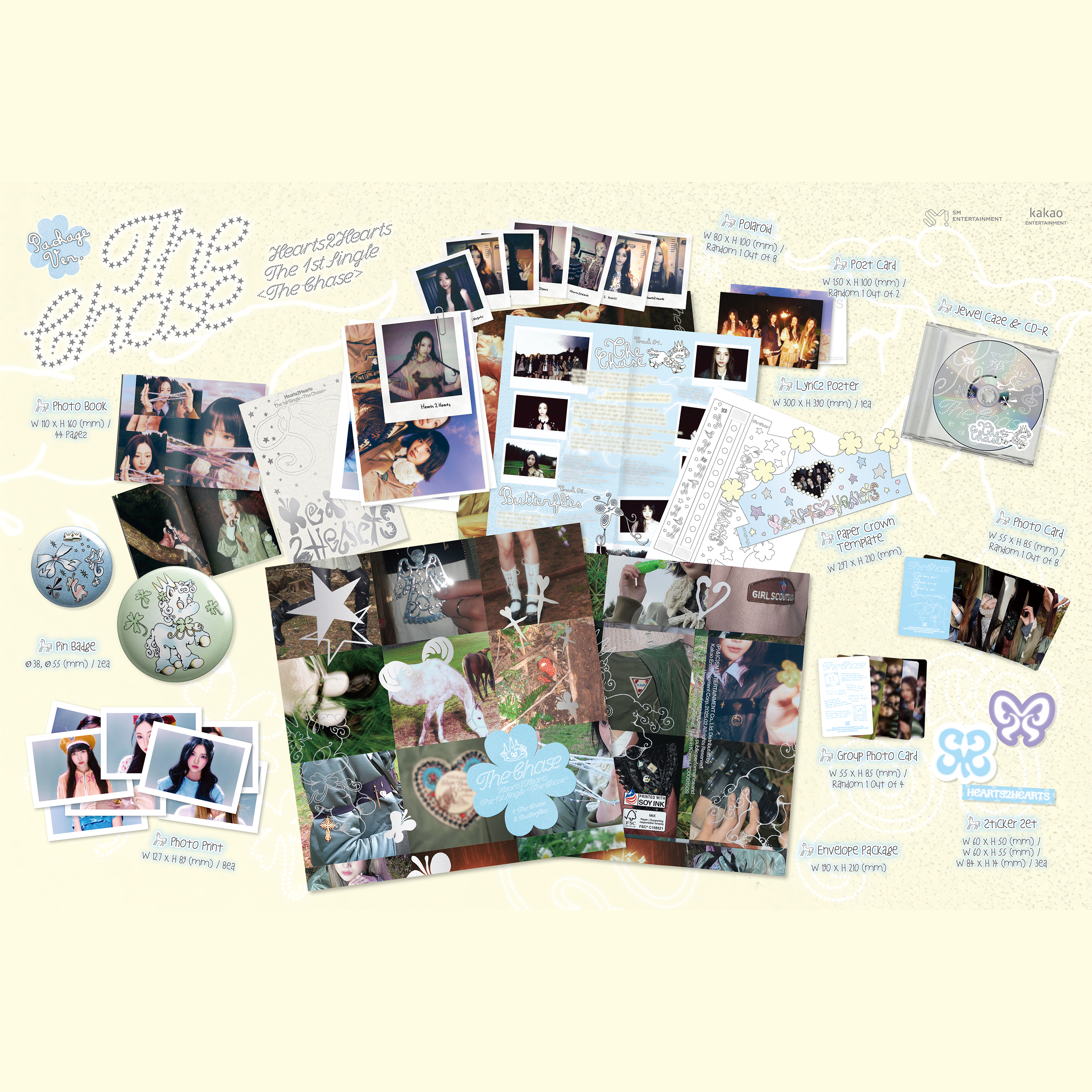 HEARTS2HEARTS - THE CHASE [1st Single Album] Package Ver. - Stardust K-pop Shop