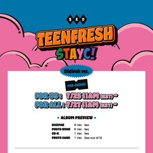 STAYC - TEENFRESH [3rd Mini Album] DIGIPACK POP-UP EXCLUSIVE - Stardust K-pop Shop