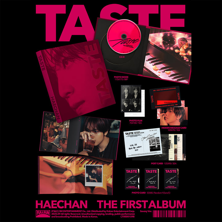 [PRE-ORDER] HAECHAN - TASTE [1st Album] Savory Ver. - Stardust K-pop Shop