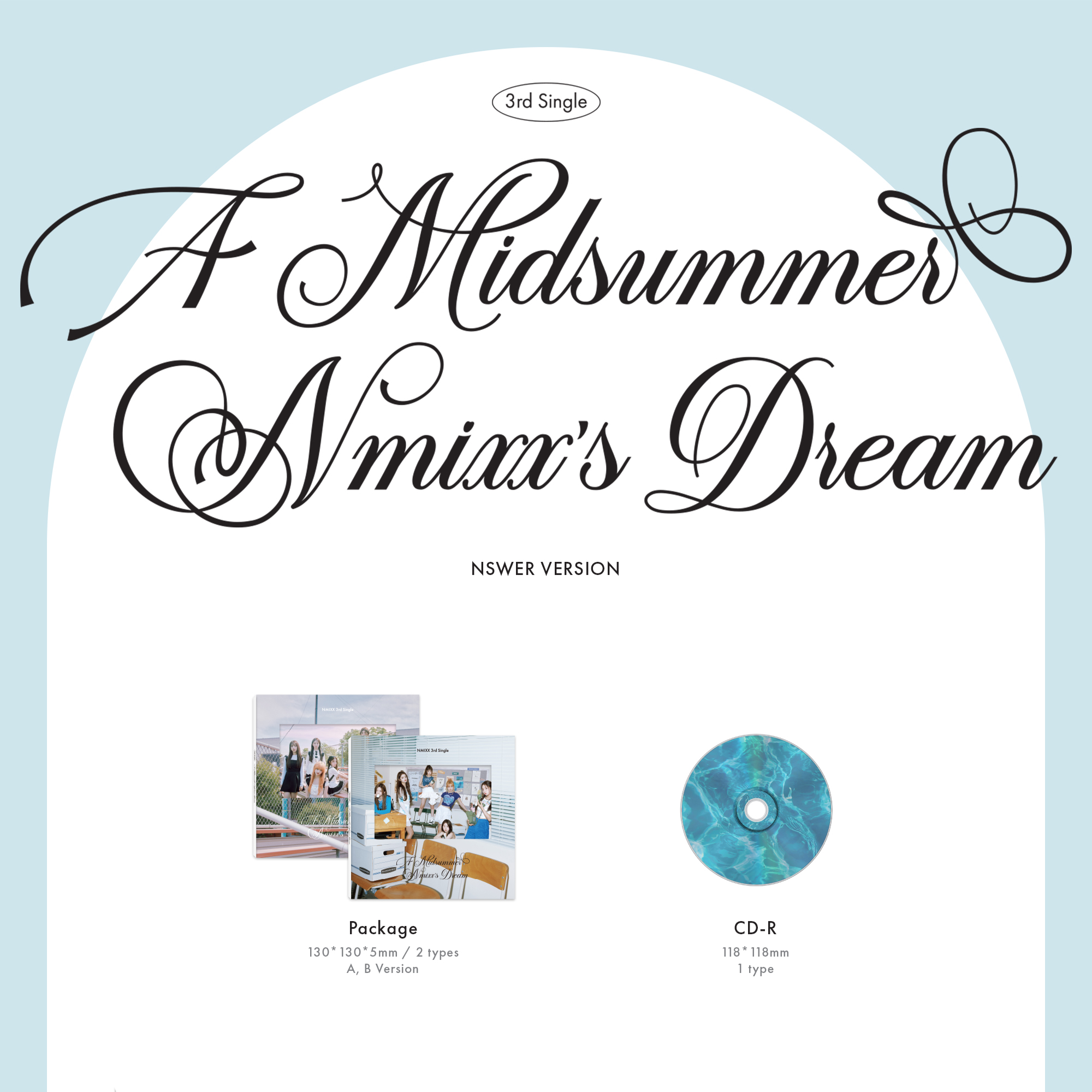 NMIXX - A MIDSUMMER NMIXX'S DREAM [3rd Single Album] Nswer Ver. - Stardust K-pop Shop