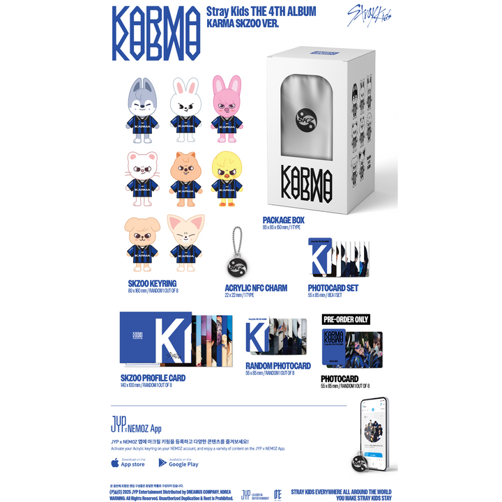 [PRE-ORDER] STRAY KIDS - KARMA [4th Album] SKZOO Ver. - Stardust K-pop Shop
