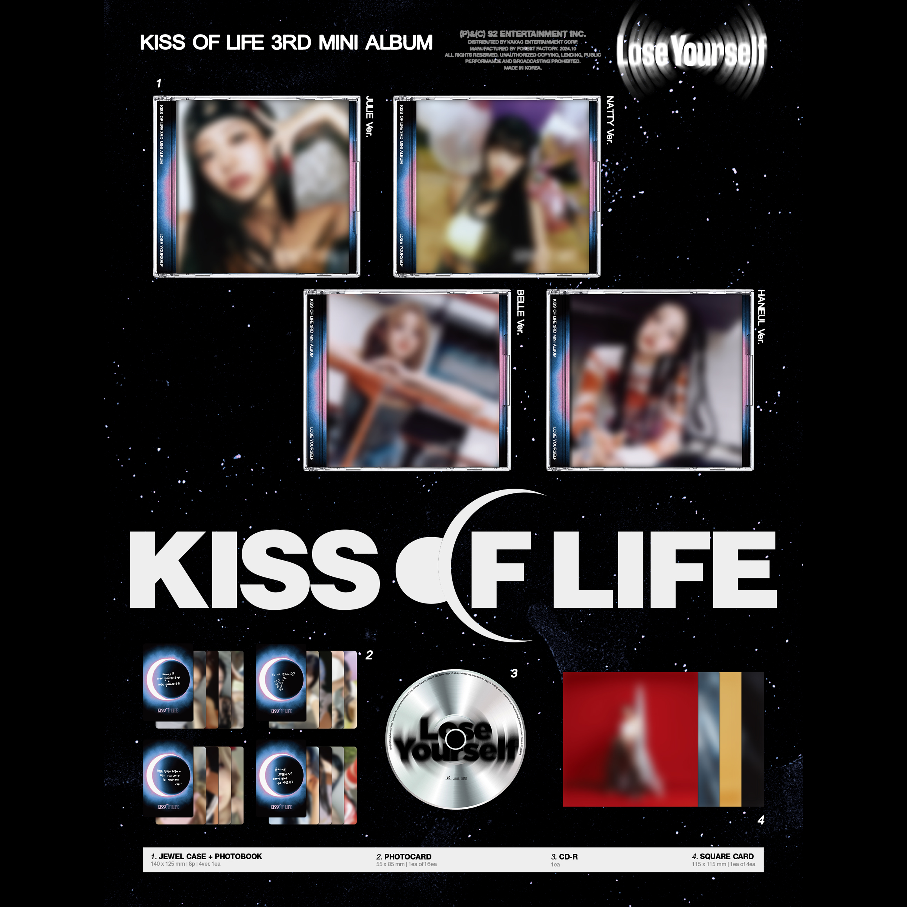 KISS OF LIFE - LOSE YOURSELF [3rd Mini Album] Jewel Case Ver. - Stardust K-pop Shop