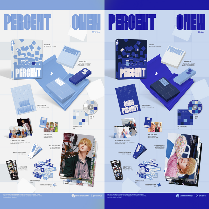 ONEW - PERCENT [2nd Album] Photobook Ver. - Stardust K-pop Shop