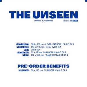 MONSTA X SHOWNU & HYUNGWON - THE UNSEEN [1st Mini Album] - Stardust K-pop Shop
