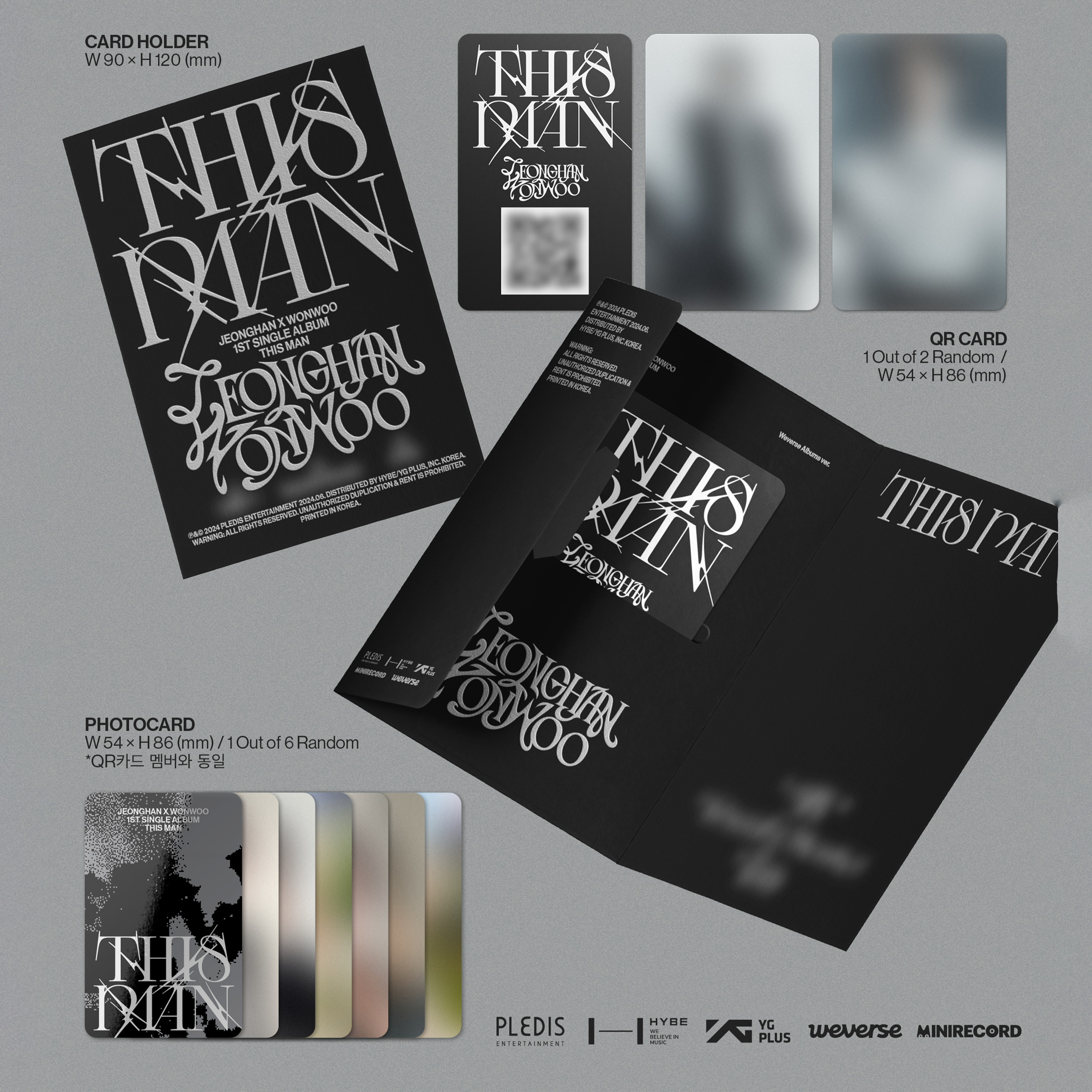 SEVENTEEN JEONGHAN X WONWOO - THIS MAN [1st Single Album] Weverse Ver. - Stardust K-pop Shop