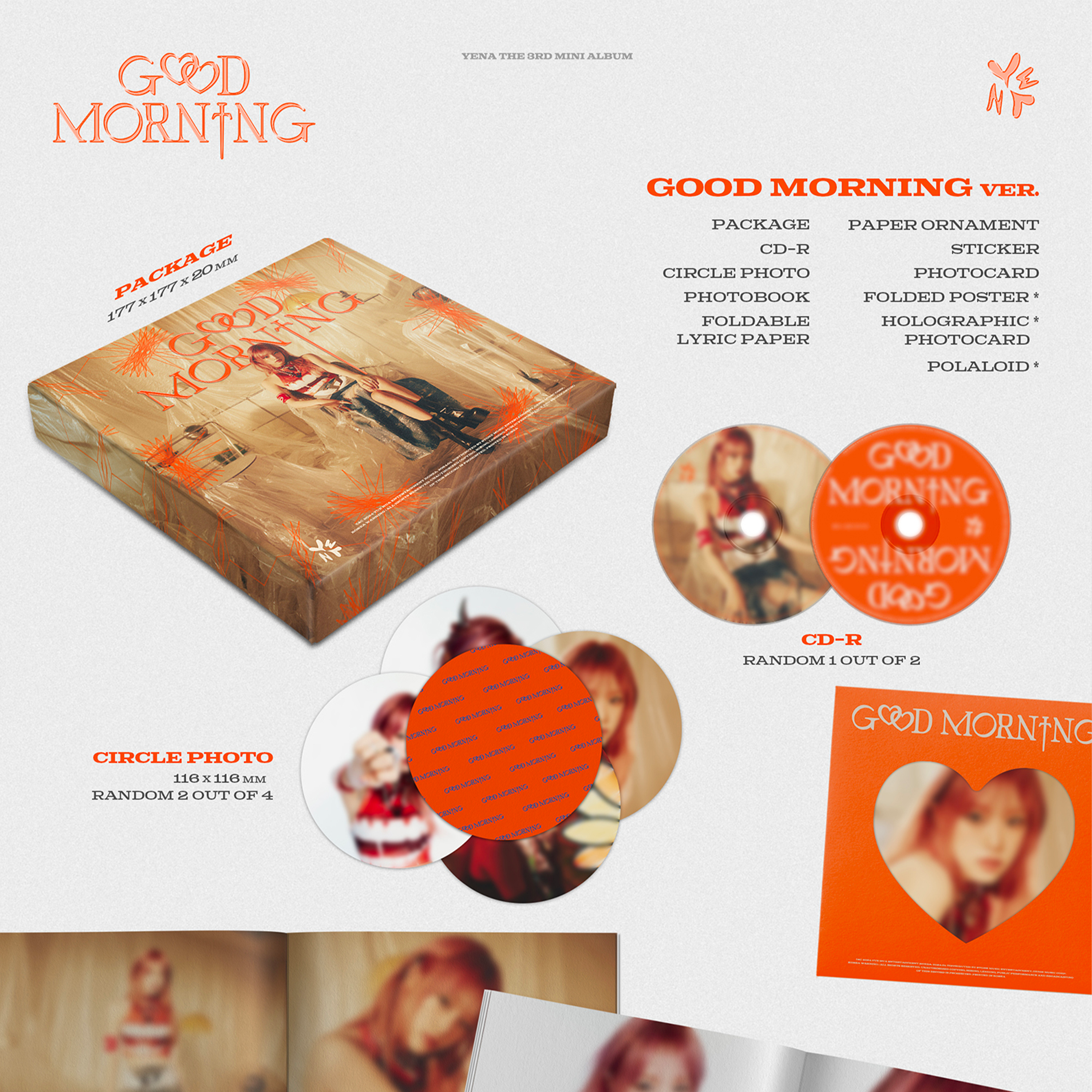 CHOI YENA - GOOD MORNING [3rd Mini Album] - Stardust K-pop Shop