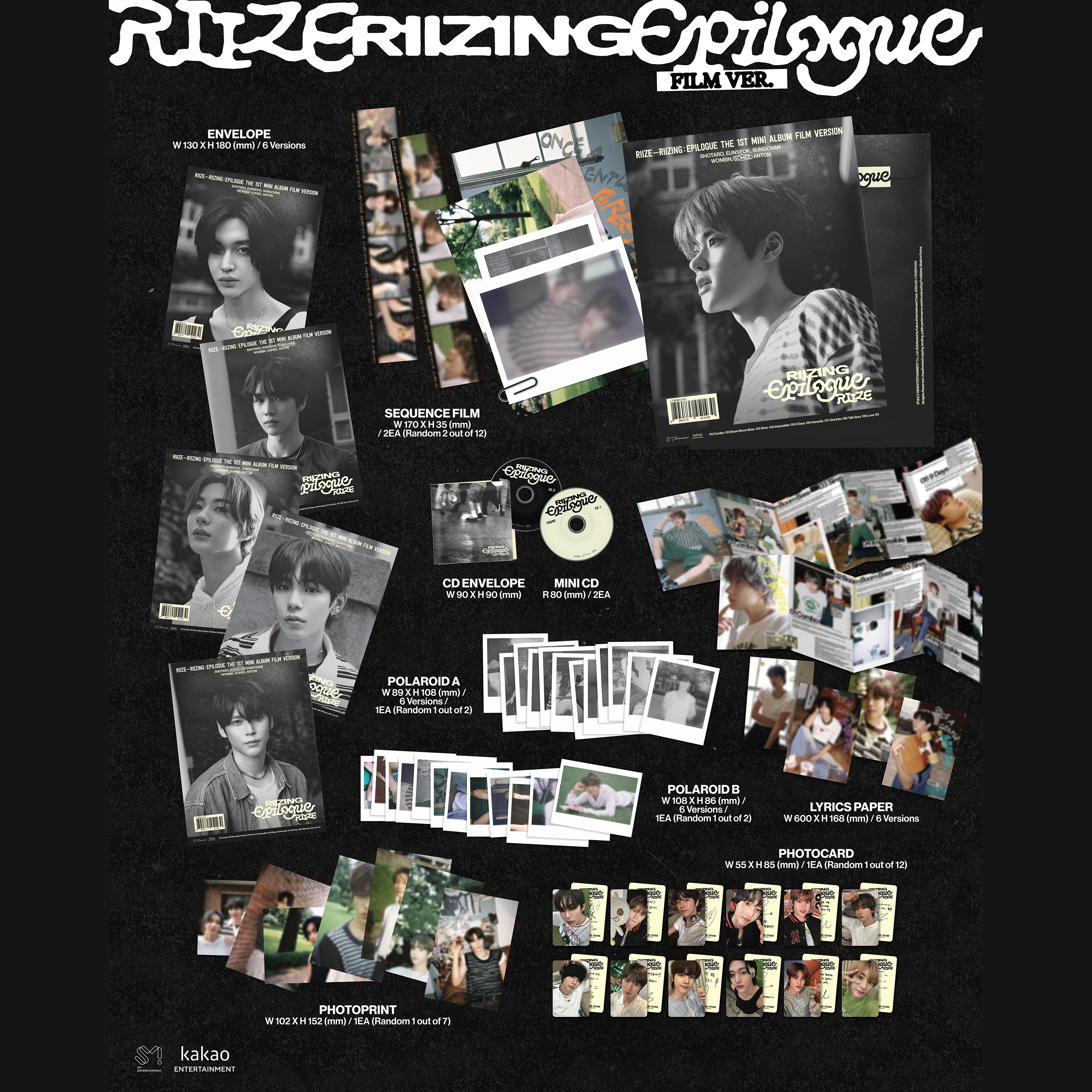 RIIZE - RIIZING: EPILOGUE [1st Mini Album] Film Ver. - Stardust K-pop Shop