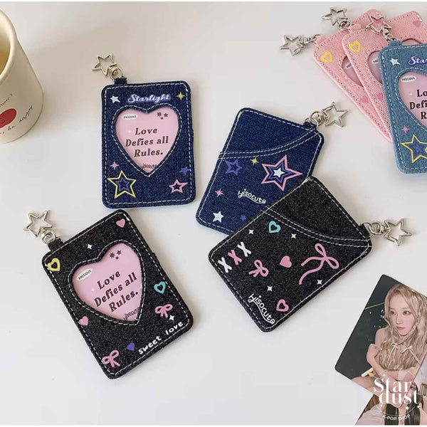 DENIM PHOTOCARD HOLDER