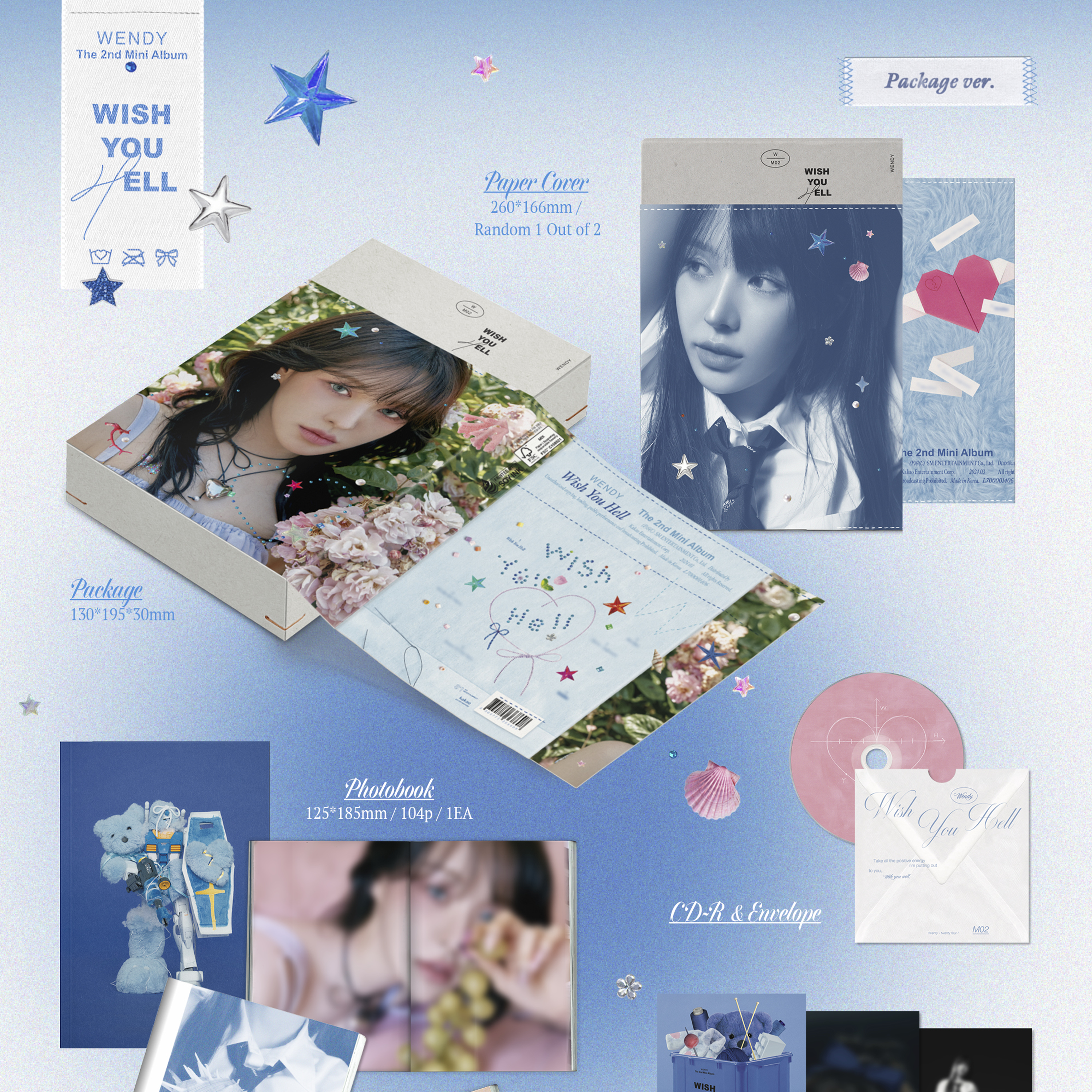 WENDY - WISH YOU HELL [2nd Mini Album] Package Ver. - Stardust K-pop Shop