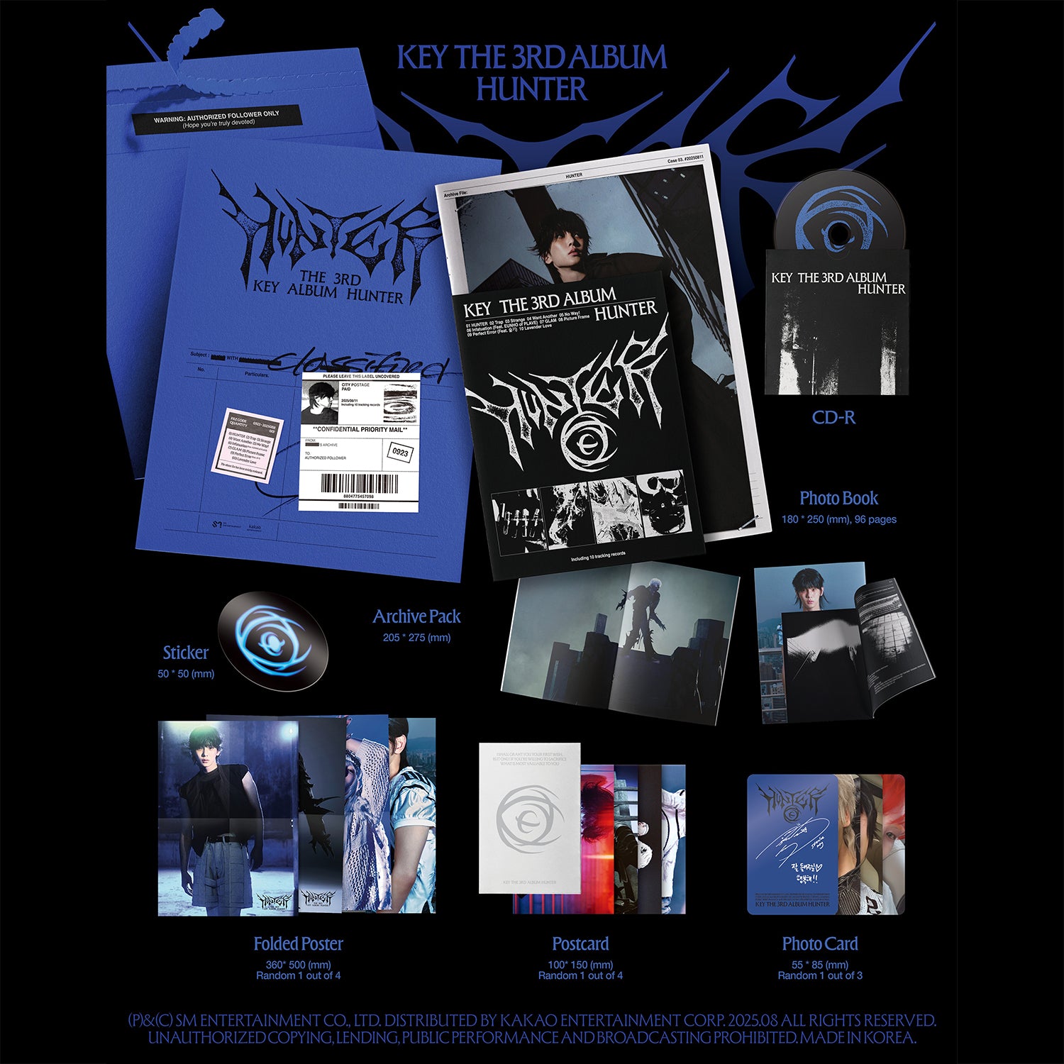 [PRE-ORDER] KEY - HUNTER [3rd Album] Archive Ver. - Stardust K-pop Shop