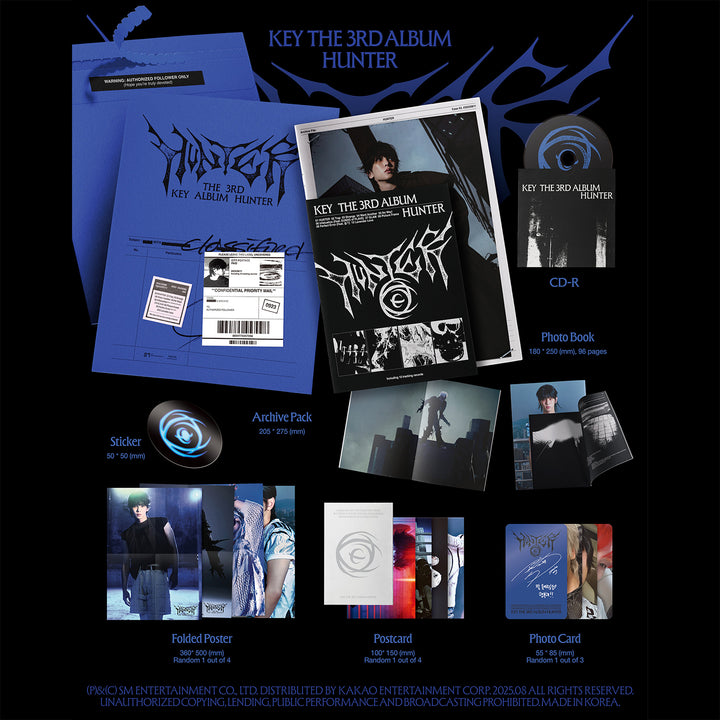 [PRE-ORDER] KEY - HUNTER [3rd Album] Archive Ver. - Stardust K-pop Shop