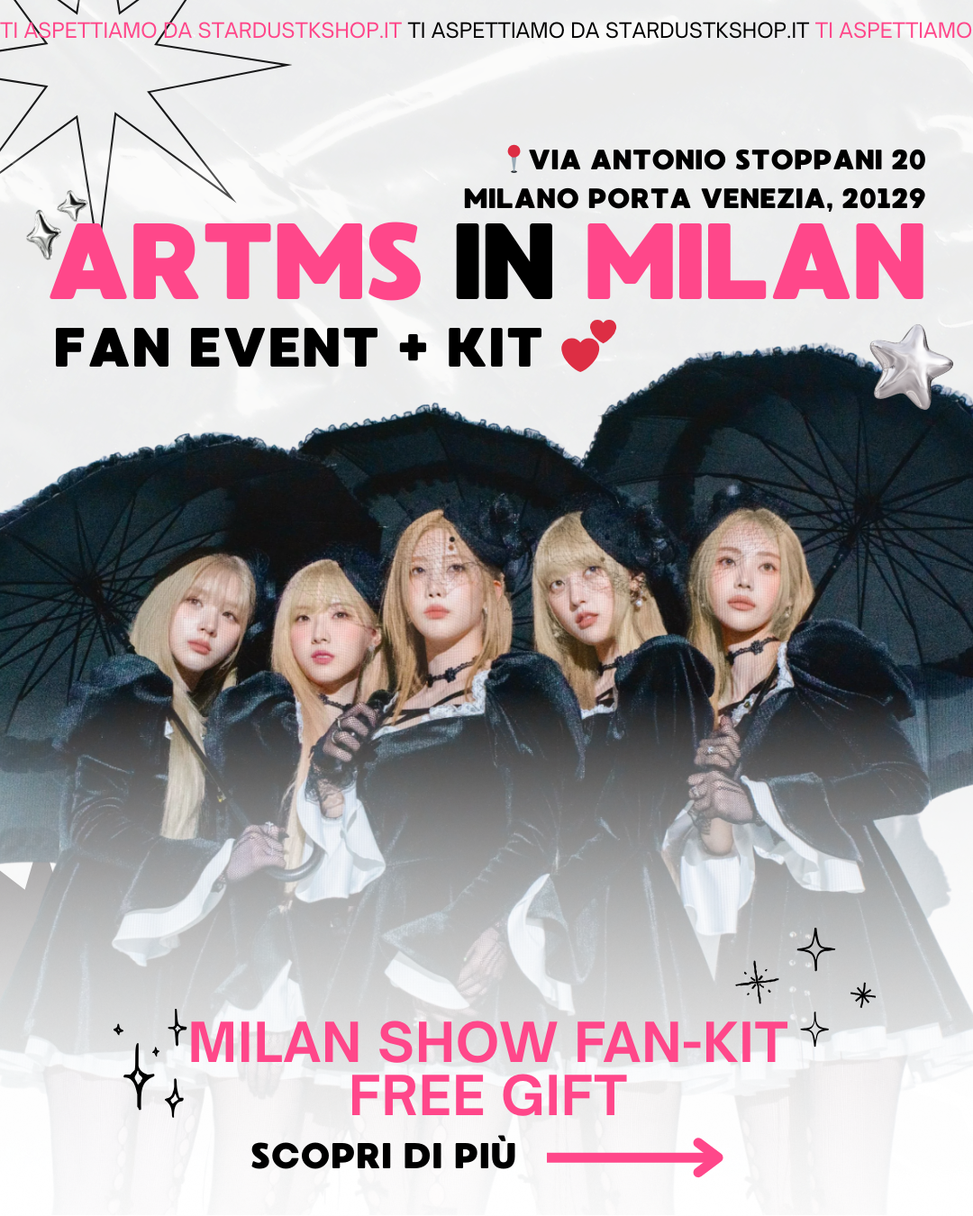 ARTMS IN MILAN FAN KIT EVENT [Photocard holder + ticket fan made] - Stardust K-pop Shop