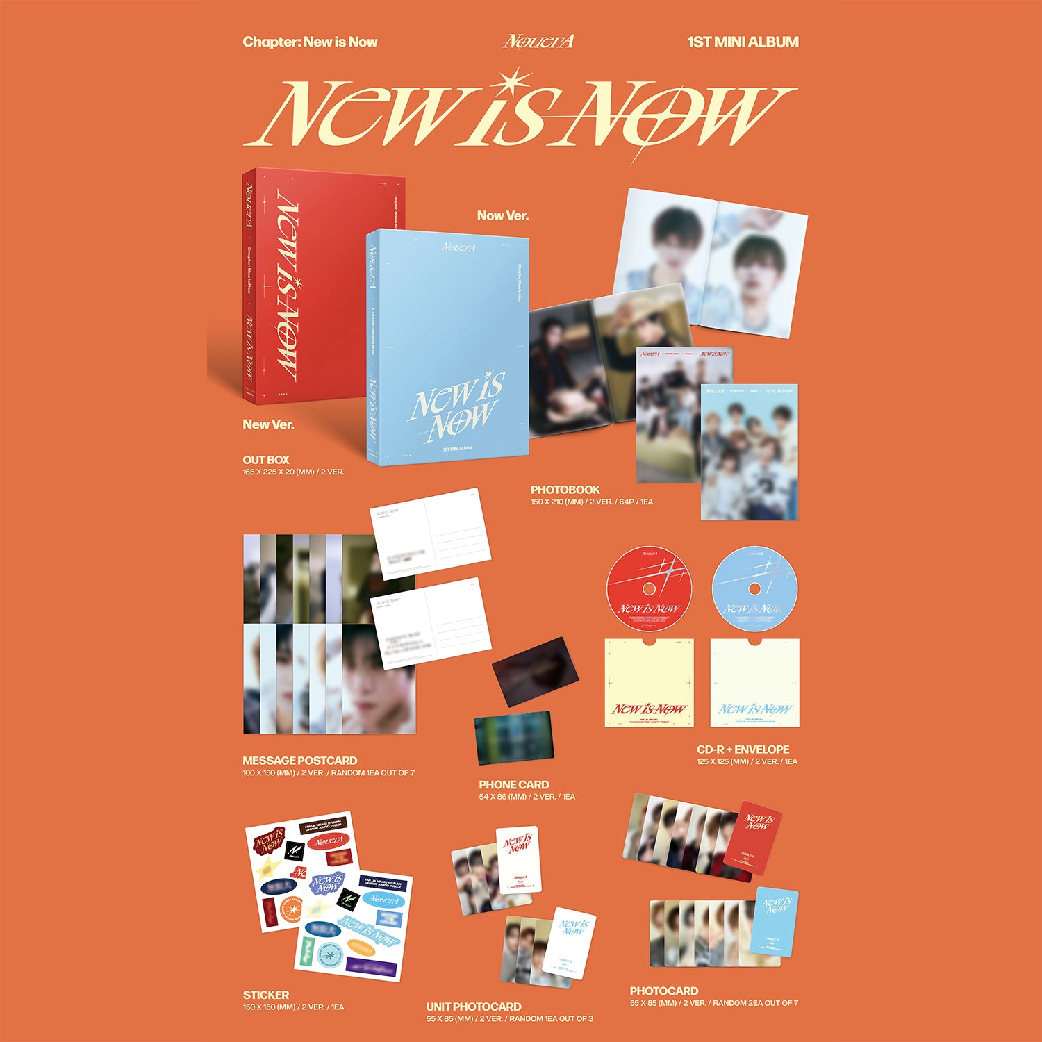 [ALBUM EVENT] NouerA - CHAPTER: NEW IS NOW [1st Mini Album] Photobook Ver. - Stardust K-pop Shop