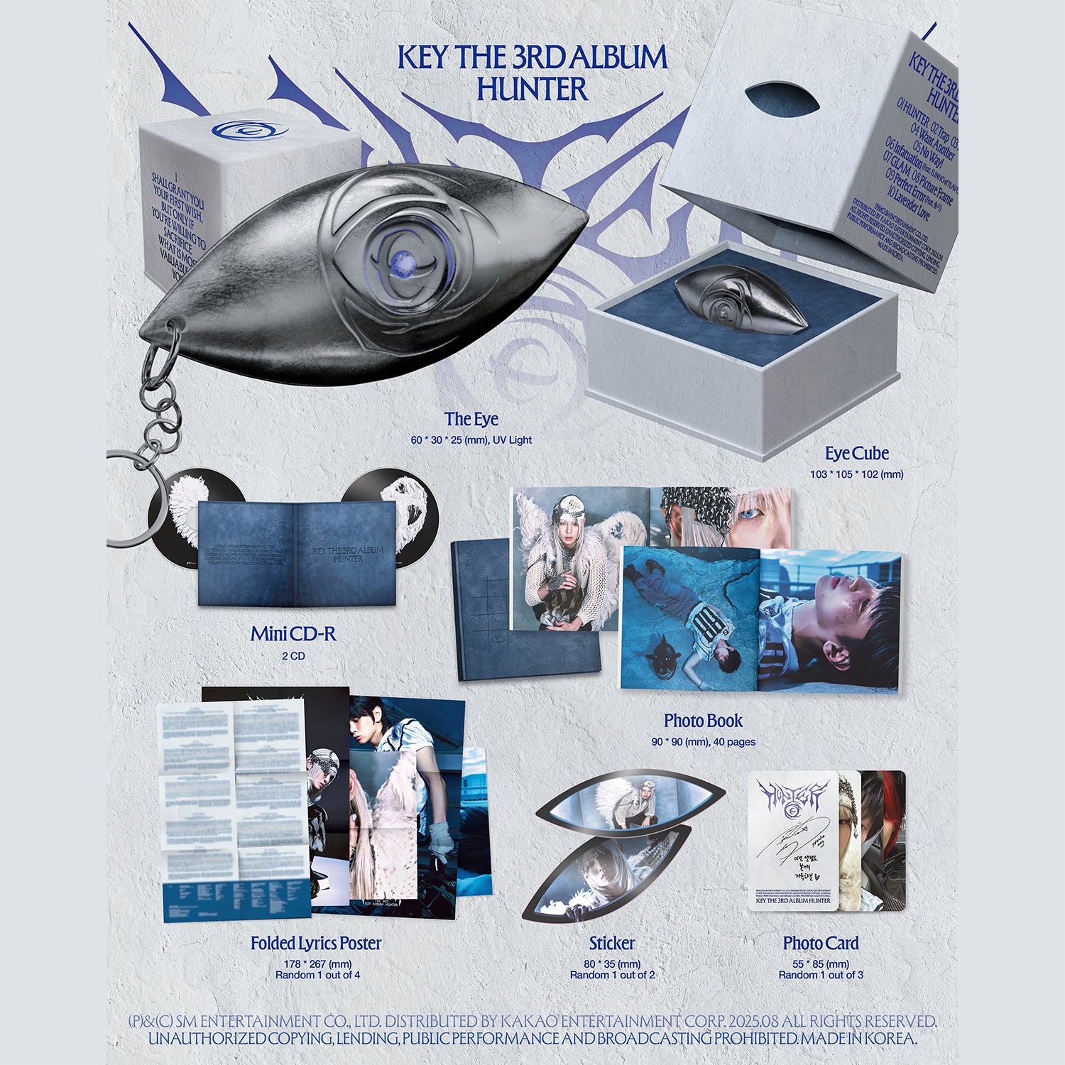 [PRE-ORDER] KEY - HUNTER [3rd Album] The Cube Ver. - Stardust K-pop Shop