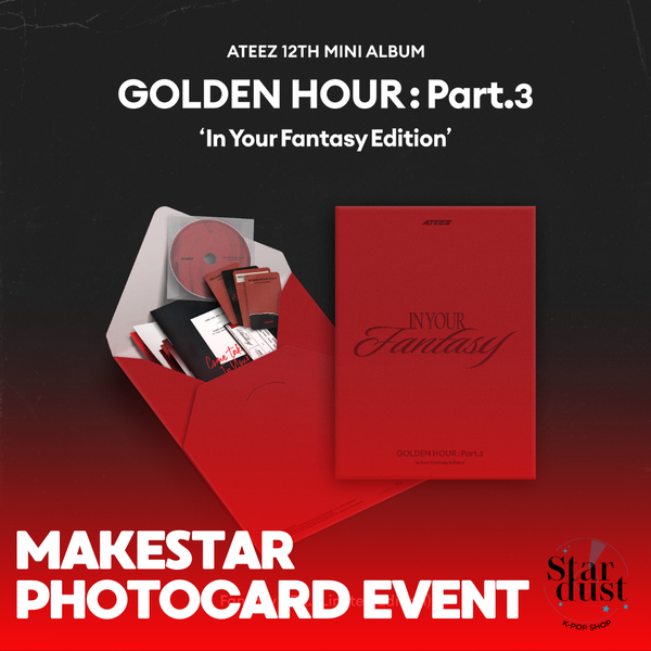 [MAKESTAR PHOTOCARD EVENT] ATEEZ - GOLDEN HOUR: Part. 3 ‘In Your Fantasy Edition’ (Limited)