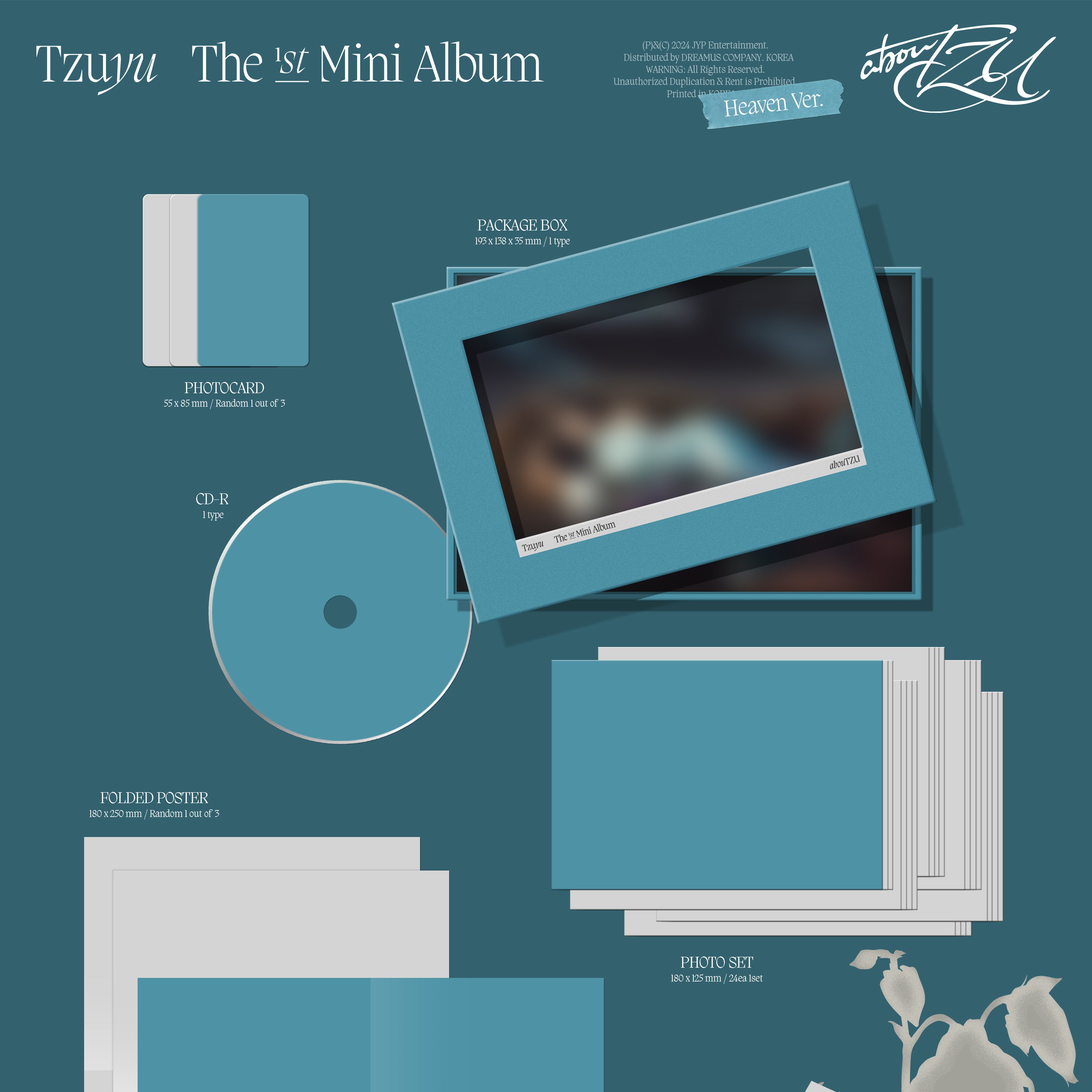 TZUYU - AbouTZU [1st Mini Album] Heaven Ver. - Stardust K-pop Shop