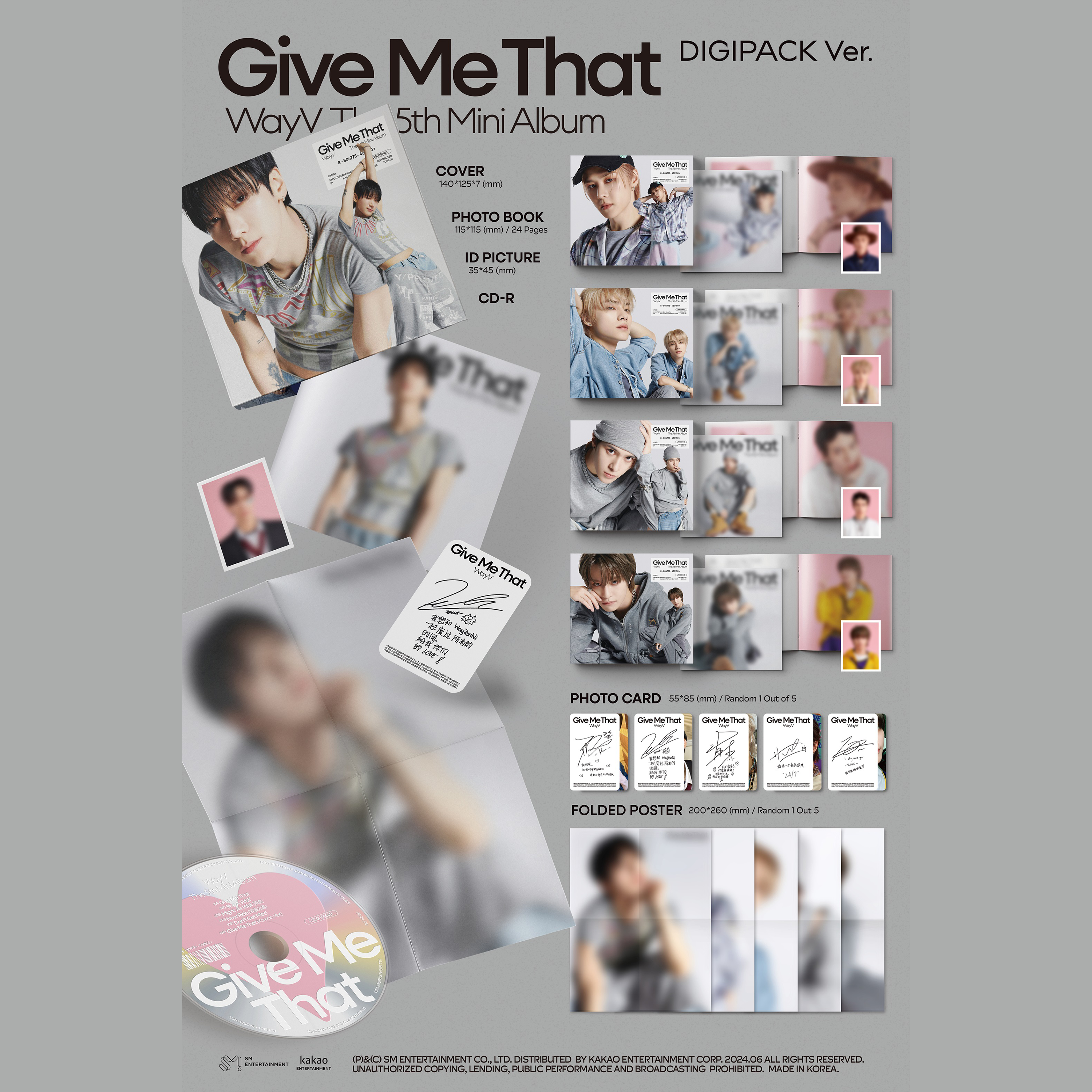 WAYV - GIVE ME THAT [5th Mini Album] Digipack Ver. - Stardust K-pop Shop