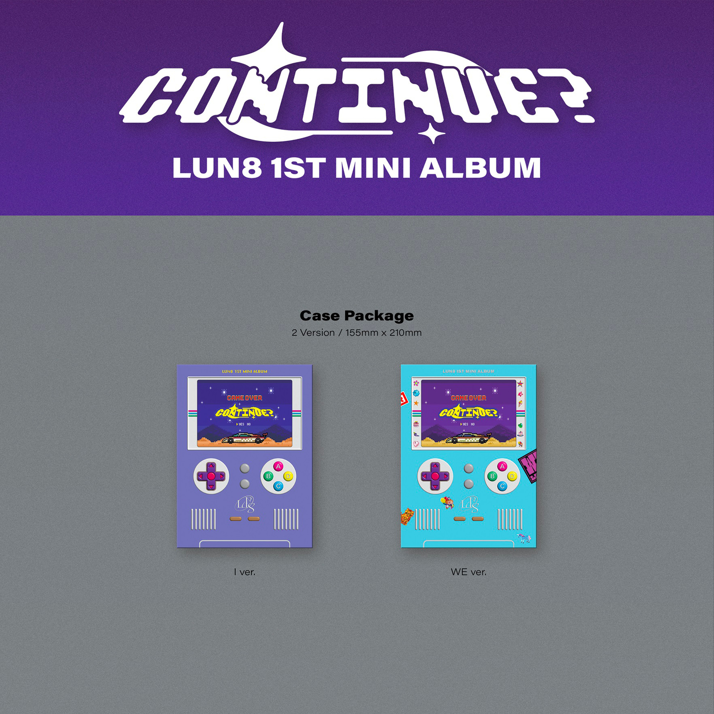 LUN8 - CONTINUE? [1st Mini Album] + POSTER - Stardust K-pop Shop
