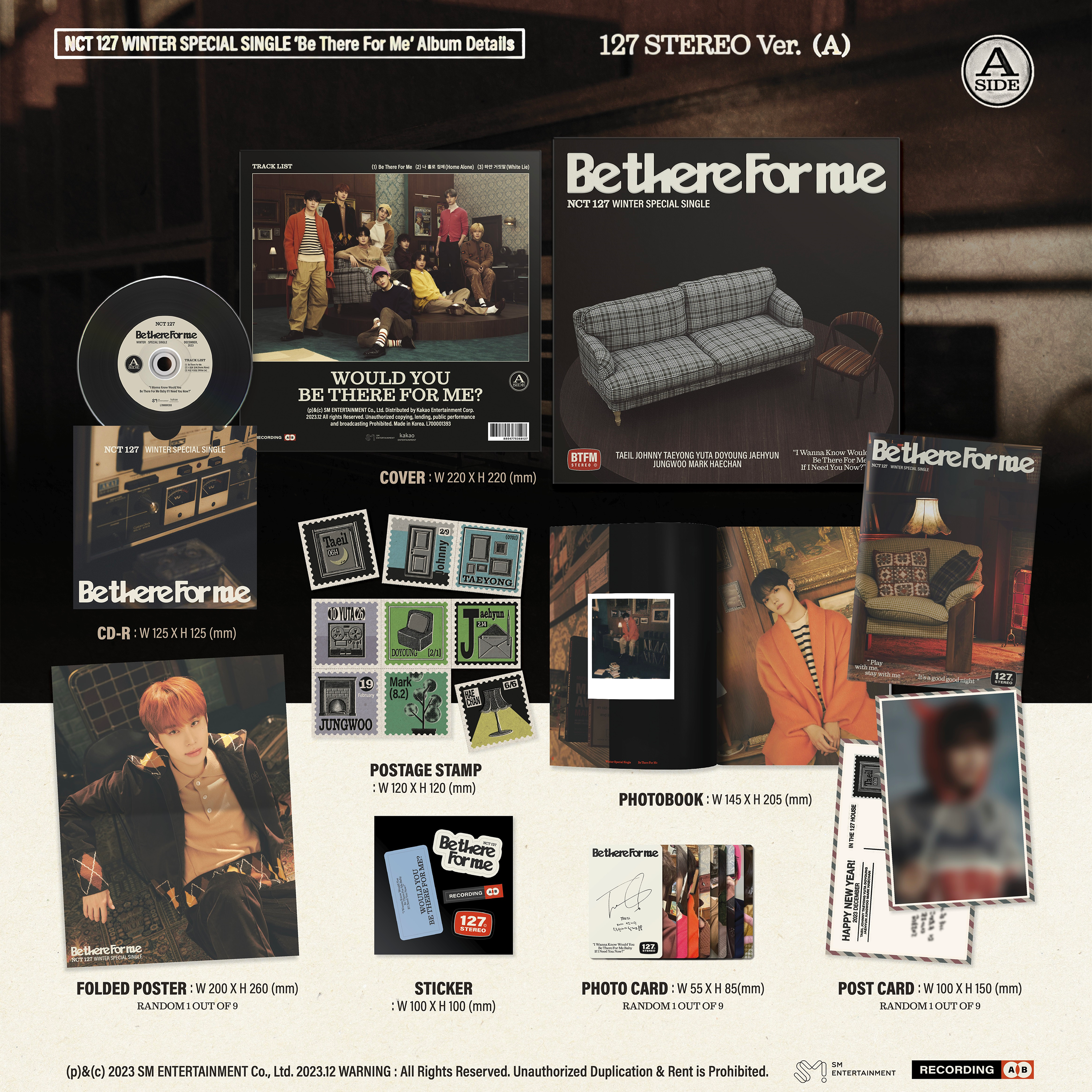 NCT 127 - BE THERE FOR ME [Winter Special Album] 127 Stereo Ver. - Stardust K-pop Shop