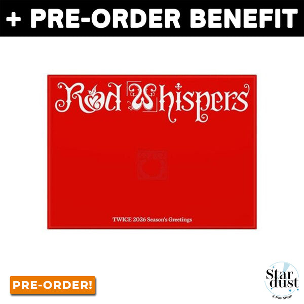 [PRE-ORDER] TWICE - 2026 SEASON'S GREETINGS [Red Whispers] + PHOTOCARD PRE-ORDER BENEFIT