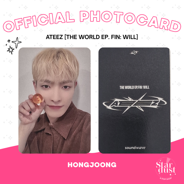 [PHOTOCARD] ATEEZ (HONGJOONG) - THE WORLD EP. FIN: WILL [SOUNDWAVE POB]