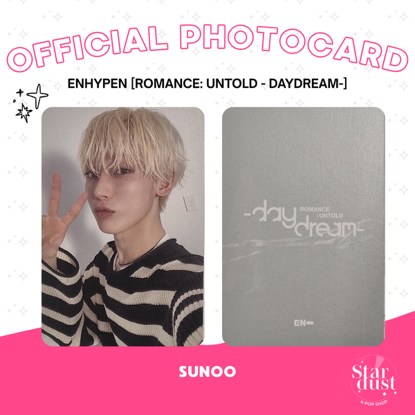 [PHOTOCARD] ENHYPEN (SUNOO) - ROMANCE: UNTOLD - DAYDREAM -