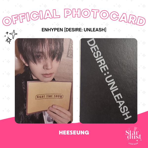 [PHOTOCARD] ENHYPEN (HEESEUNG) - DESIRE: UNLEASH