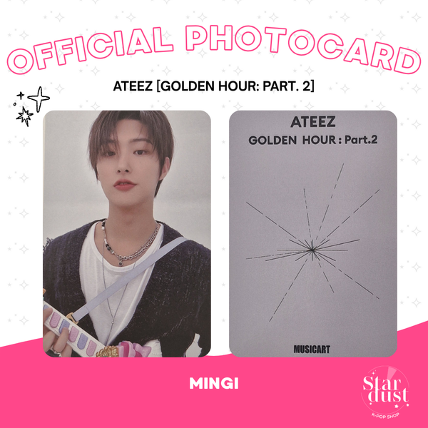[PHOTOCARD] ATEEZ (MINGI) - GOLDEN HOUR: PART. 2 [Musicart POB]