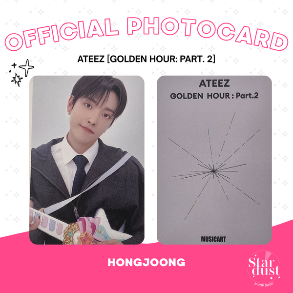 [PHOTOCARD] ATEEZ (HONGJOONG) - GOLDEN HOUR PART. 3 [Musicart POB]