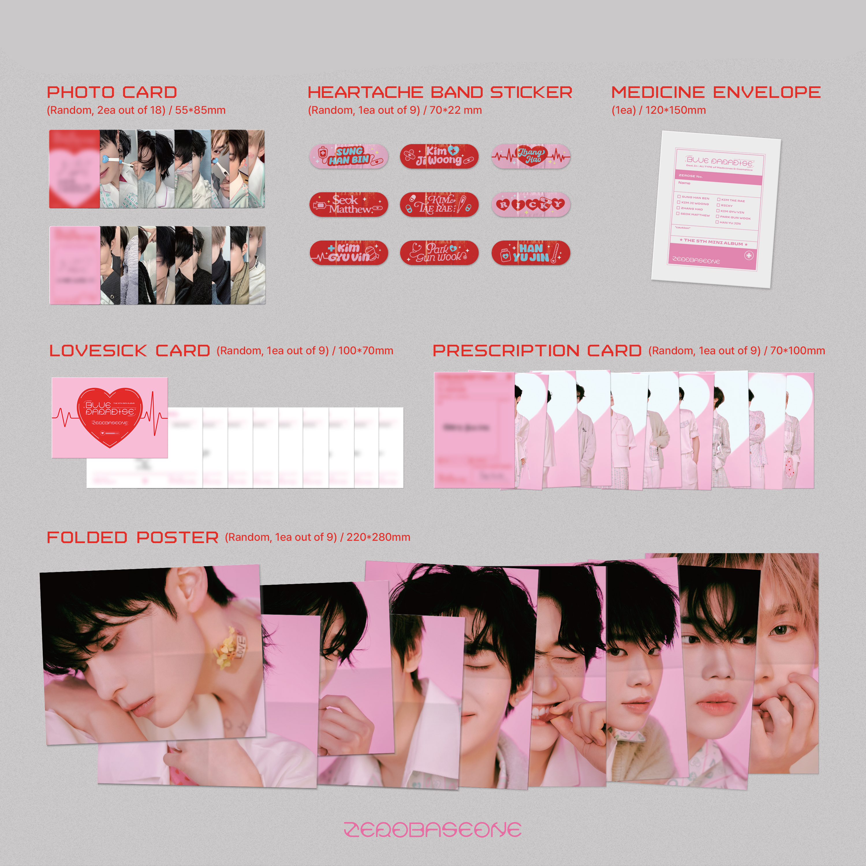 ZEROBASEONE - BLUE PARADISE [5th Mini Album] Digipack Ver. - Stardust K-pop Shop