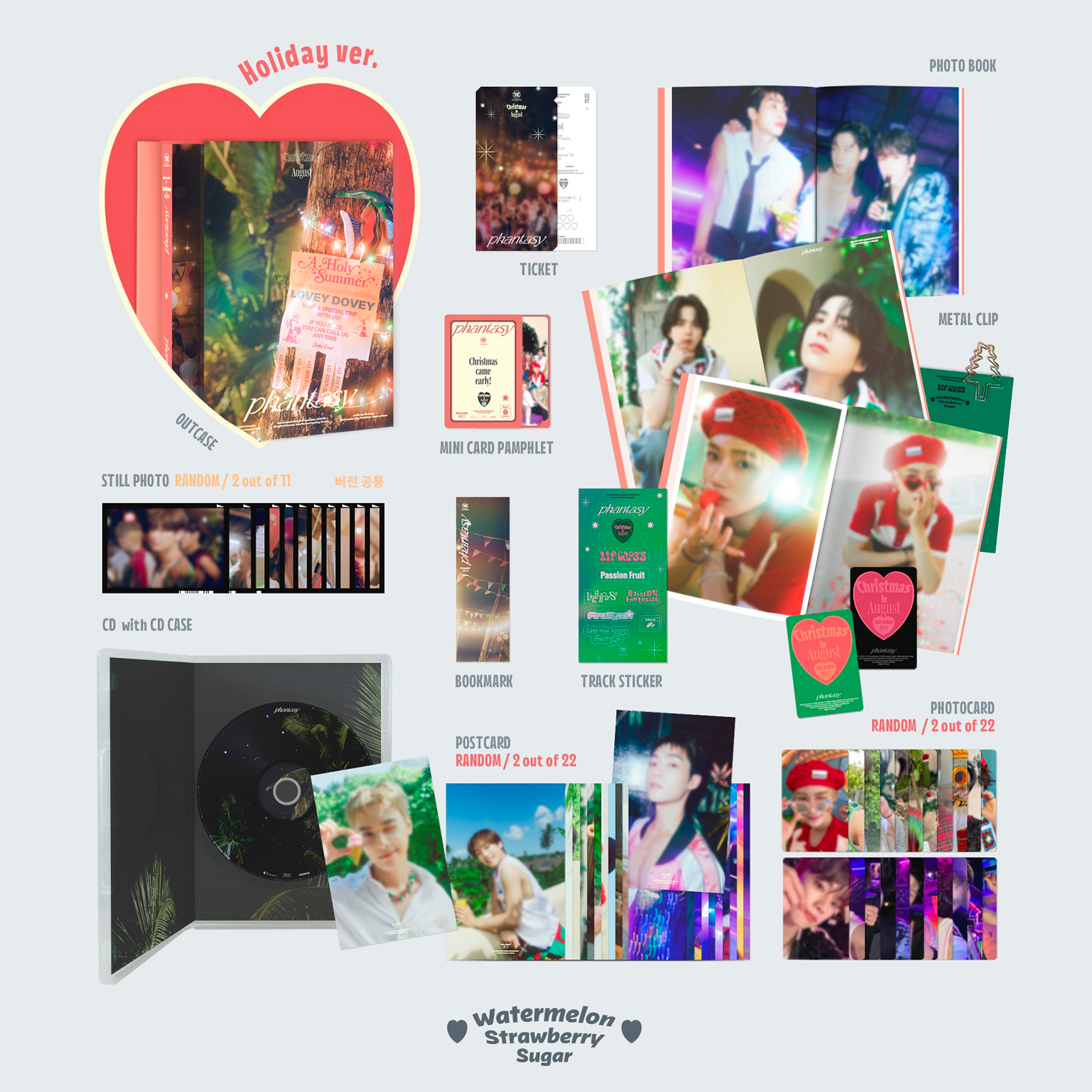 THE BOYZ - [PHANTASY] PT. 1 CHRISTMAS IN AUGUST [2nd Full Album] + POSTER - Stardust K-pop Shop