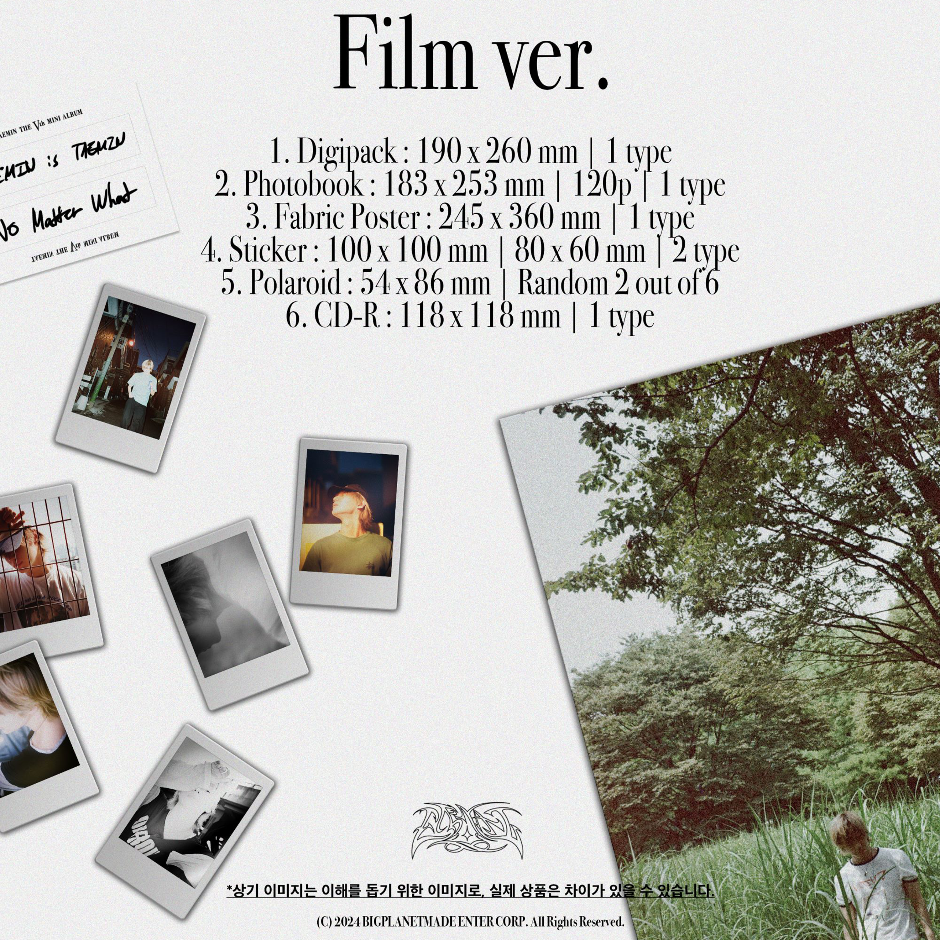 TAEMIN - ETERNAL [5th Mini Album] Film Ver. - Stardust K-pop Shop