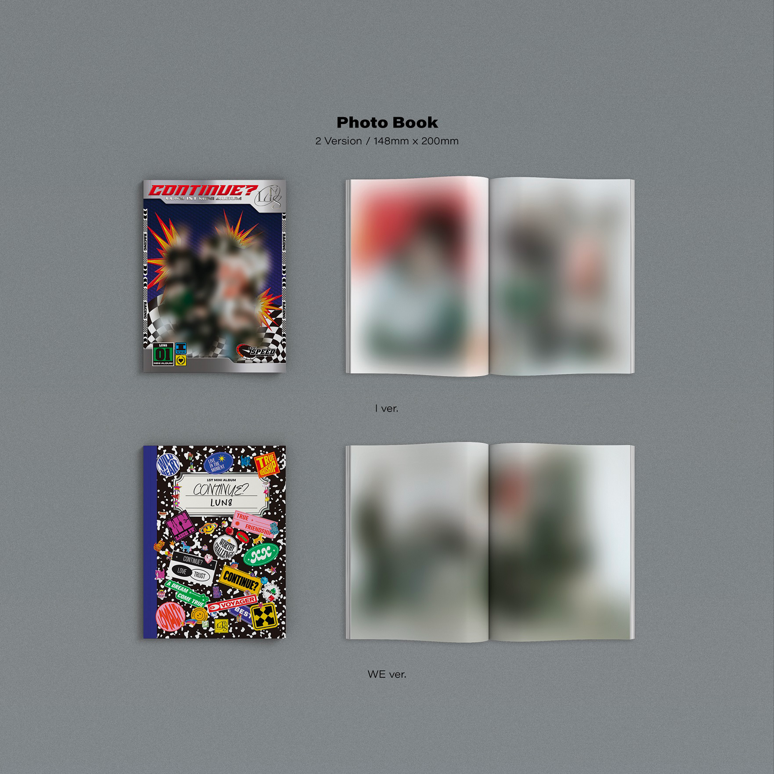 LUN8 - CONTINUE? [1st Mini Album] + POSTER - Stardust K-pop Shop