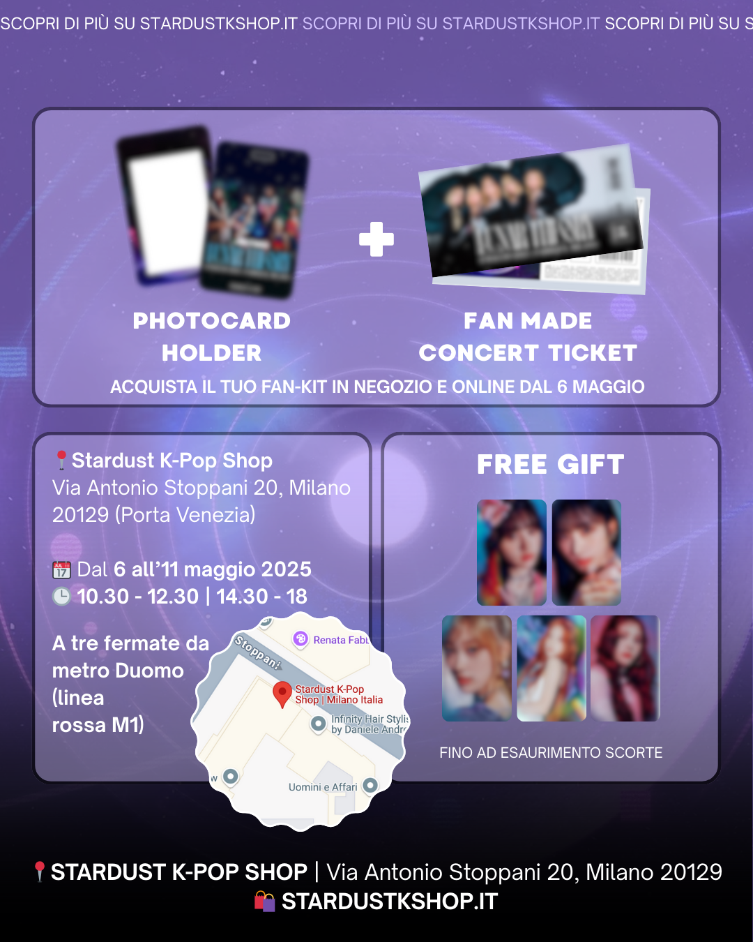 ARTMS IN MILAN FAN KIT EVENT [Photocard holder + ticket fan made] - Stardust K-pop Shop