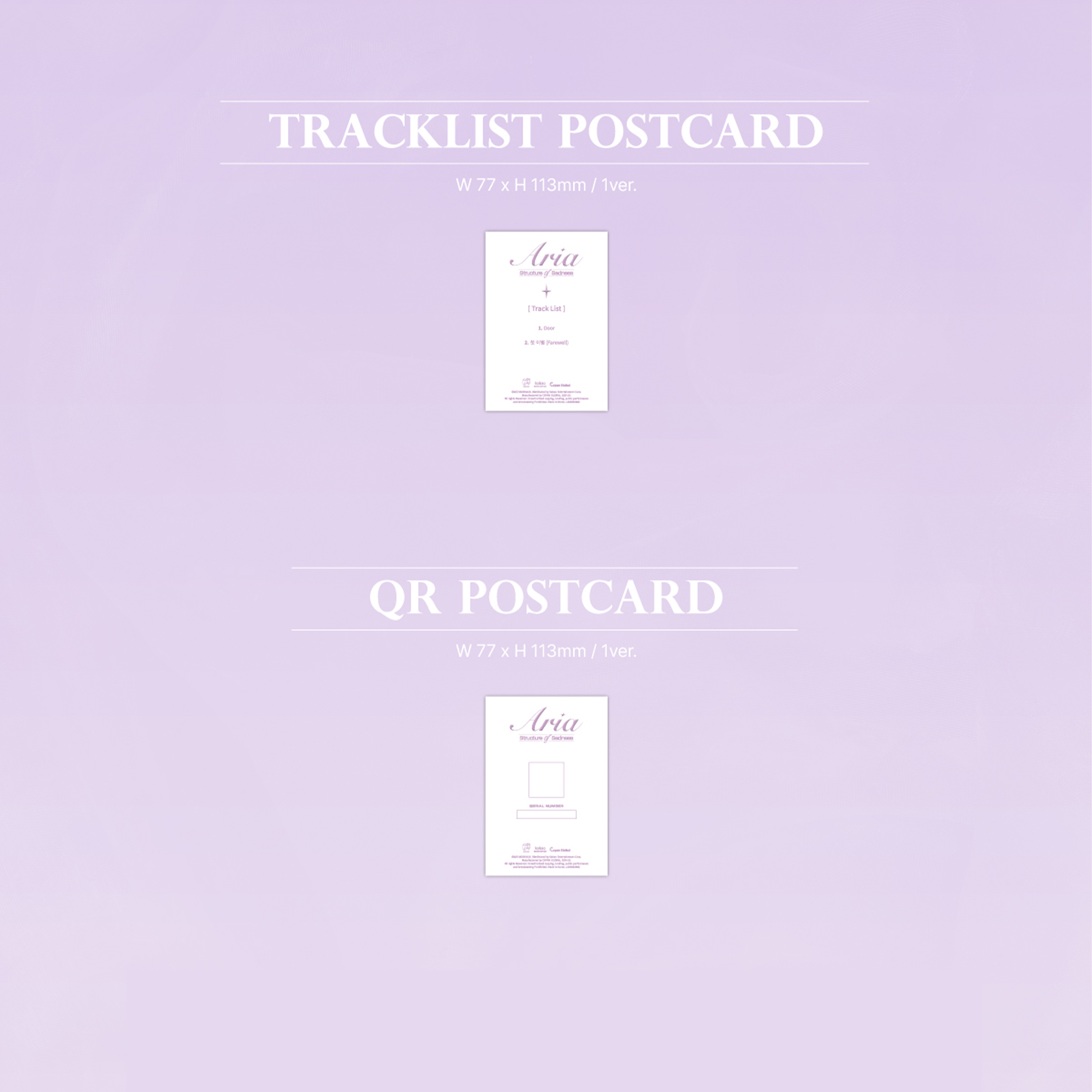 TRIPLES ARIA - <STRUCTURE OF SADNESS> [Single Album] QR Ver. - Stardust K-pop Shop