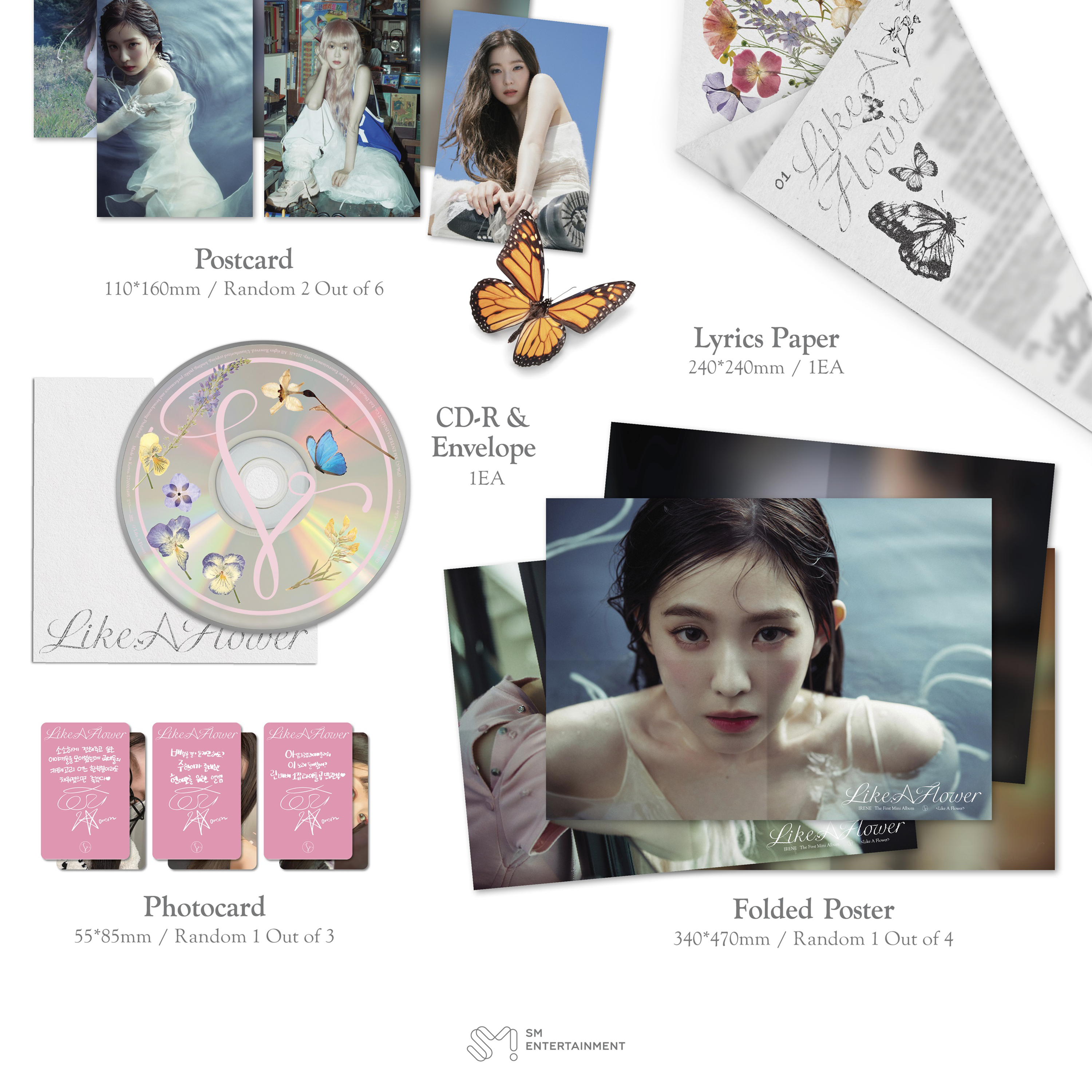 IRENE - LIKE A FLOWER [1st Mini Album] Photobook Ver. - Stardust K-pop Shop