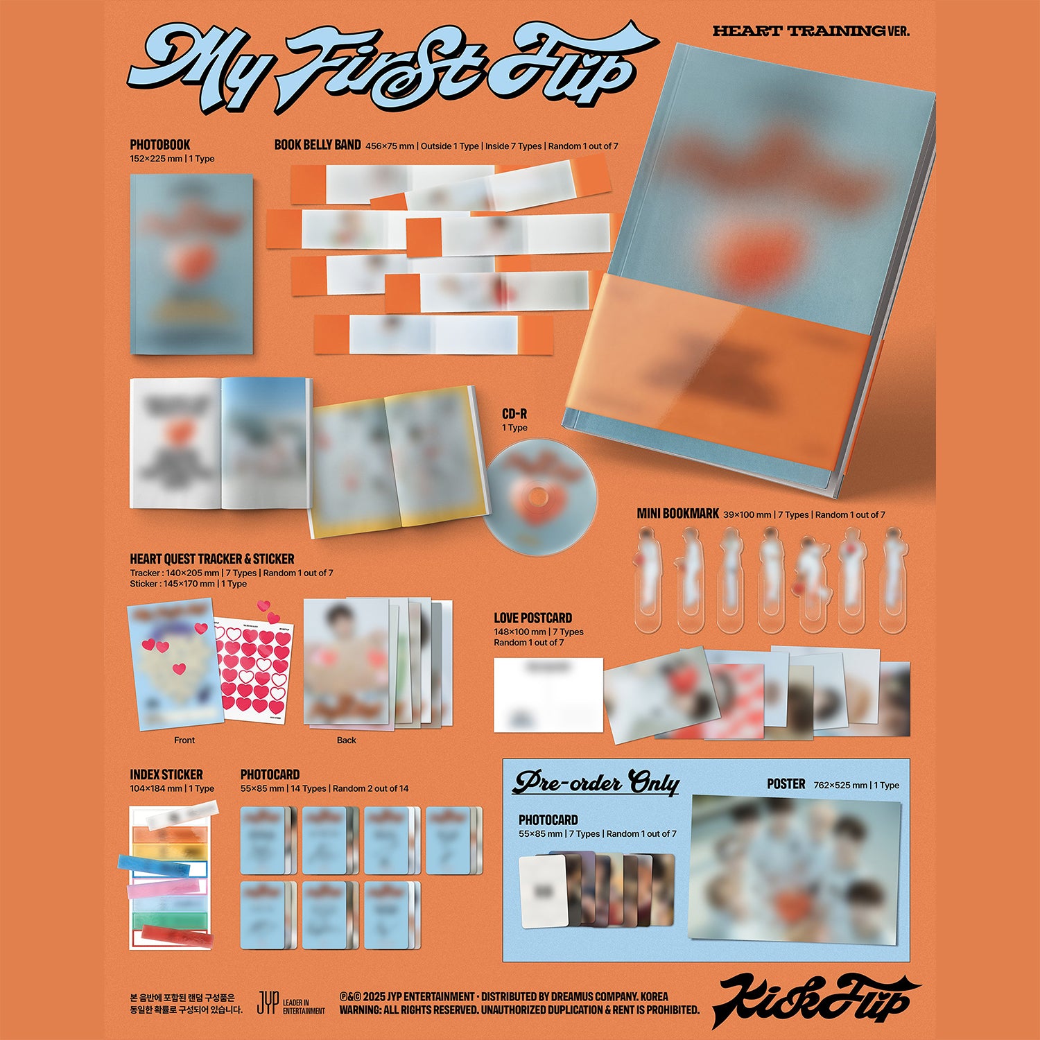 [MAKESTAR PRE-ORDER EVENT] KickFlip - My First Flip [3rd Mini Album] Photobook Ver. - Stardust K-pop Shop