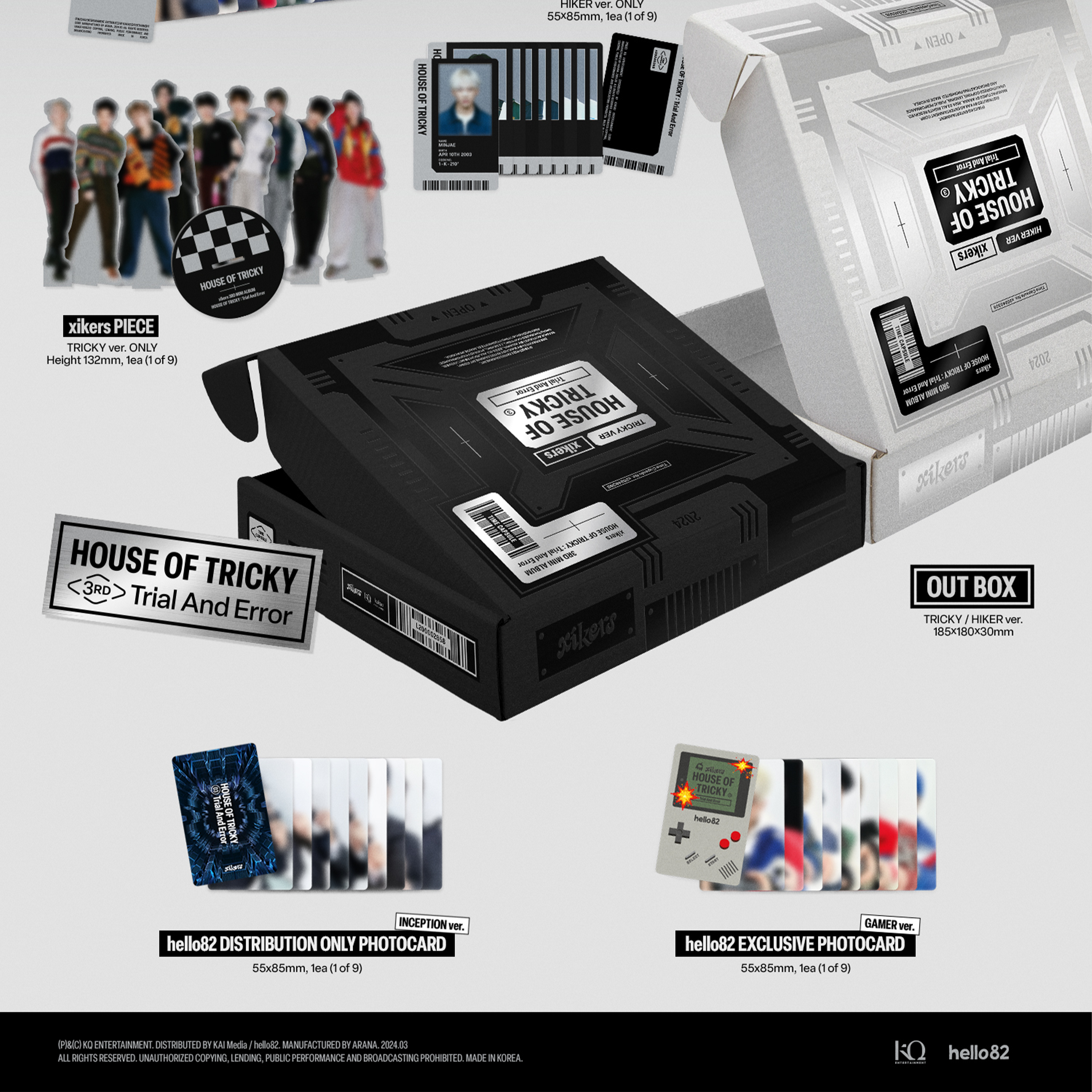 xikers - HOUSE OF TRICKY: TRIAL AND ERROR [3rd Mini Album] hello82 EXCLUSIVE - Stardust K-pop Shop