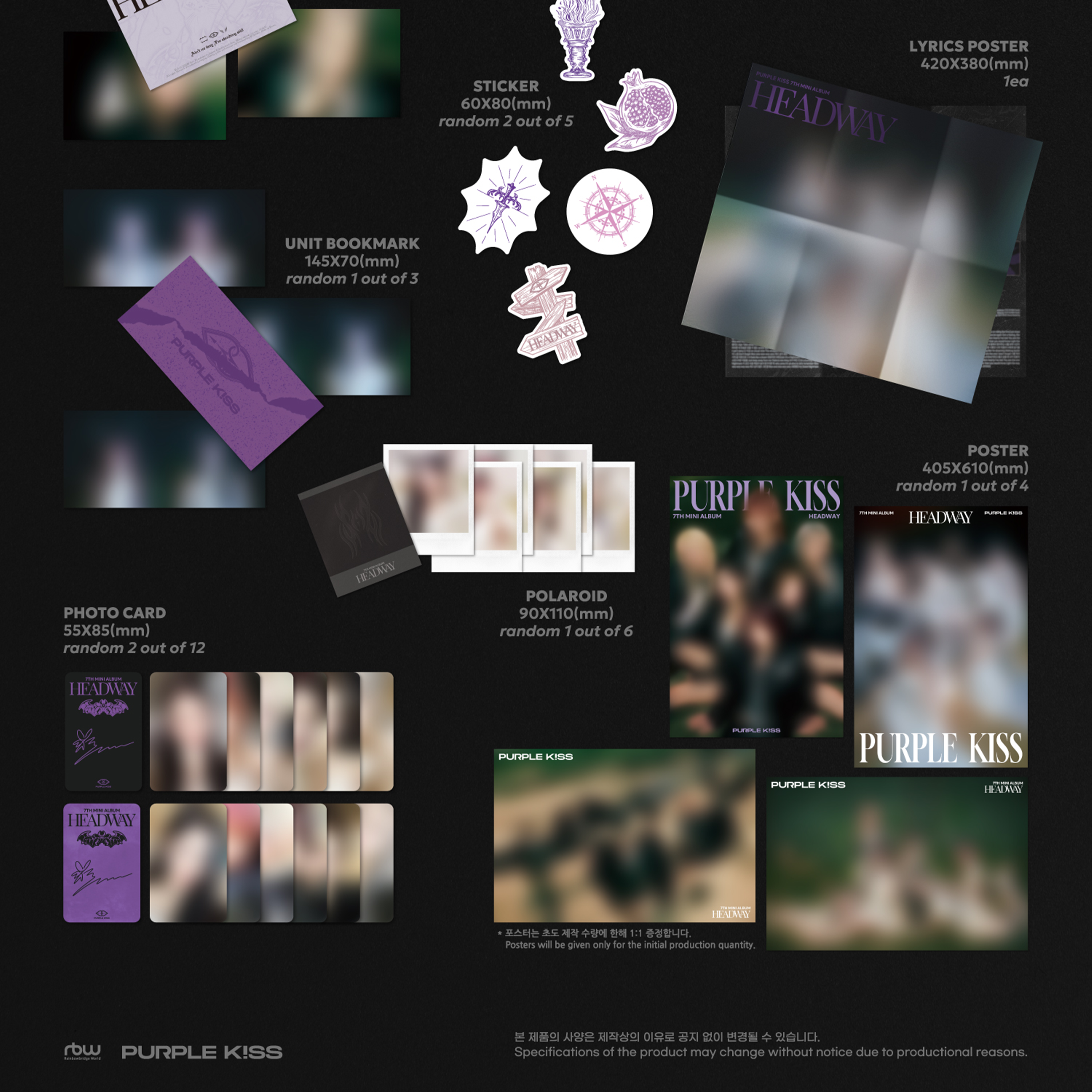 PURPLE KISS - HEADWAY [7th Mini Album] - Stardust K-pop Shop