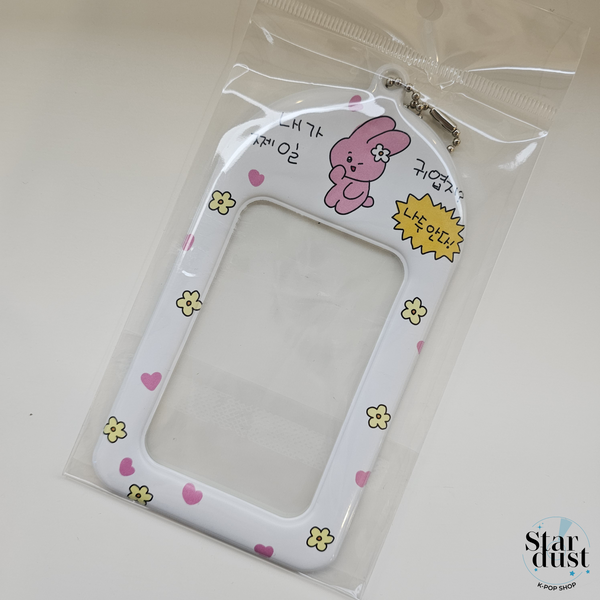 I AM THE CUTEST, RIGHT ? RABBIT PHOTO CARD HOLDER KEYRING